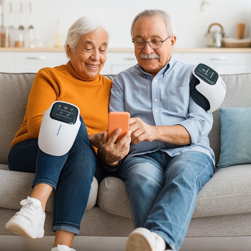 The Massage Co™ – Heated Knee Massager with Vibration & Red Light