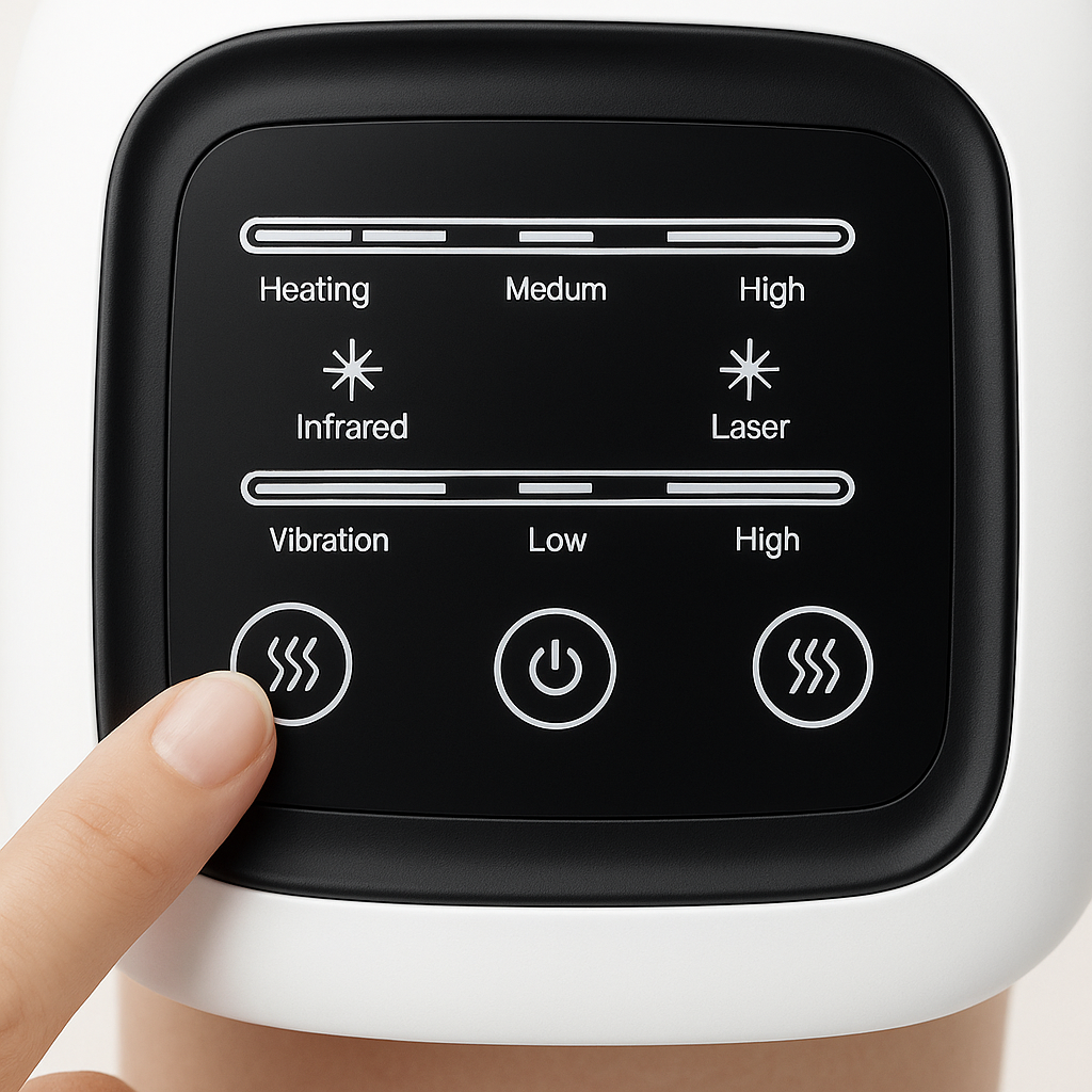 The Massage Co™ – Heated Knee Massager with Vibration & Red Light